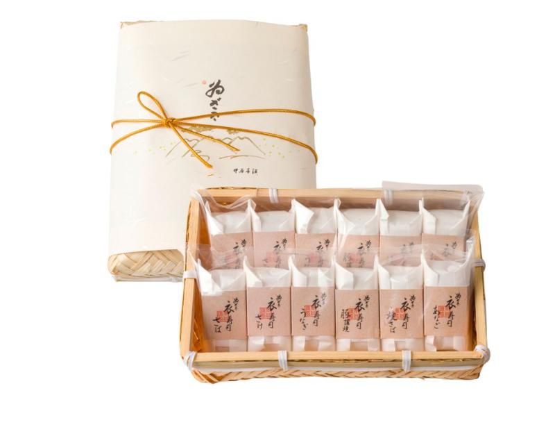 衣寿司6種12個入(竹かご入)