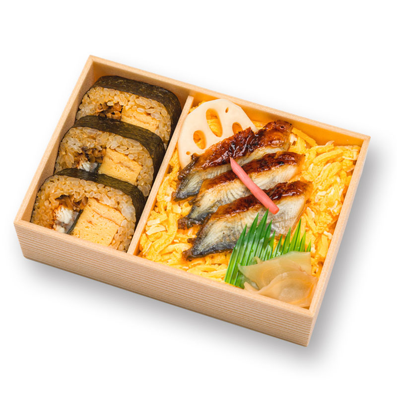 創作うなぎの巻き寿司とちらし寿司(一合)