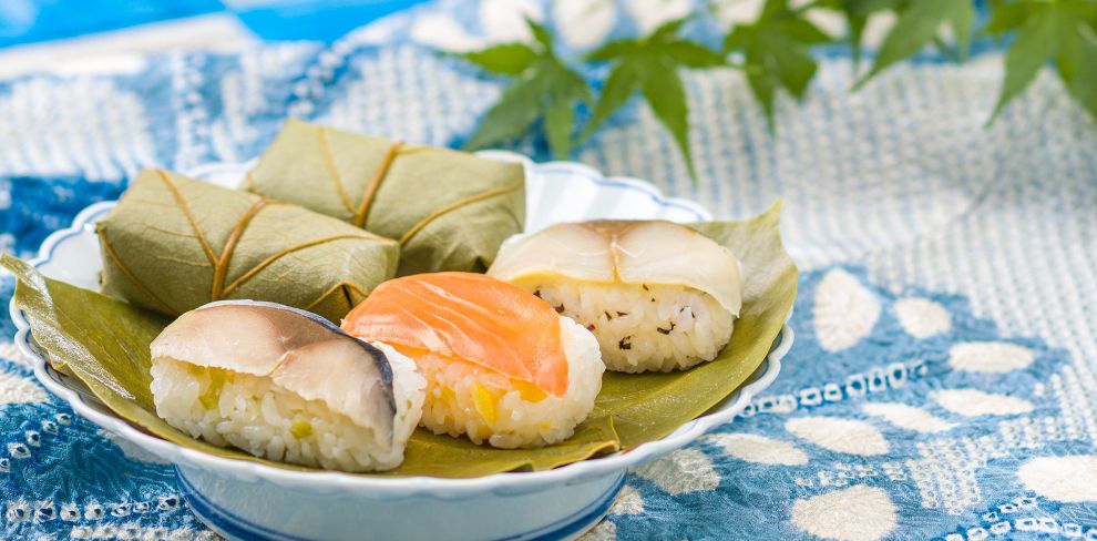 夏の柿の葉寿司