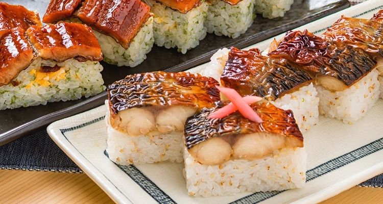 焼さば鮨とあなご棒鮨