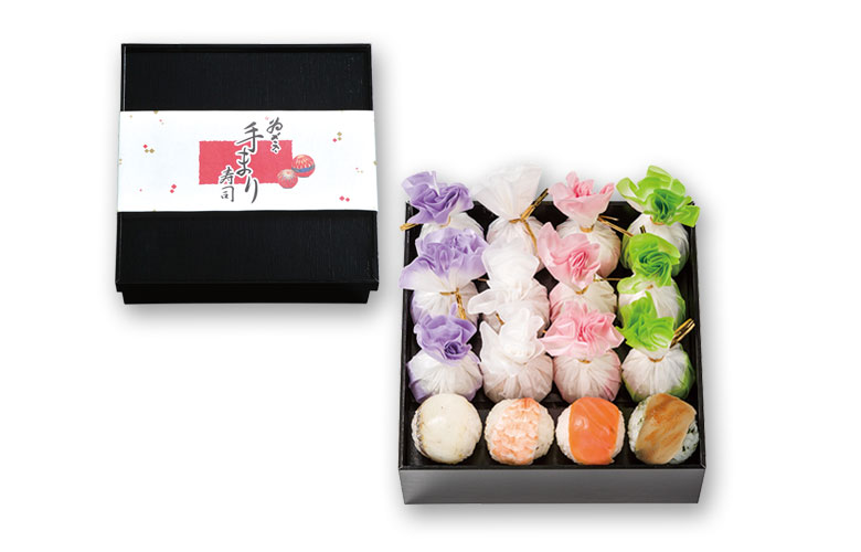 手まり寿司一段箱画像